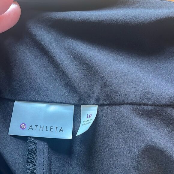 EXCELLENT CONDITION WOMEN’S SIZE 10 ATHLETA ALL DAY BLACK POLYESTER SKORT - Picture 6 of 10
